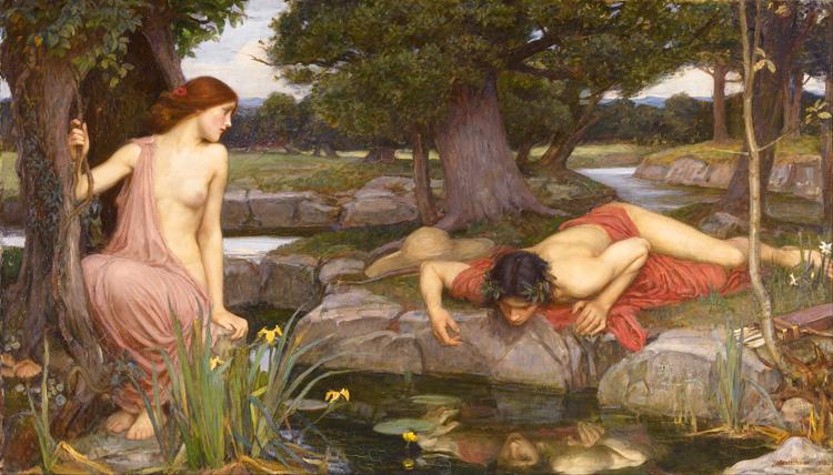 John William Waterhouse E-cho and Narcissus (mk41) oil painting image